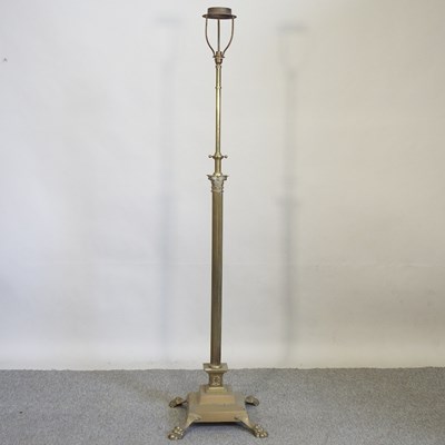 Lot 618 - An early 20th century telescopic standard lamp