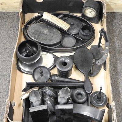 Lot 156 - A collection of ebony items