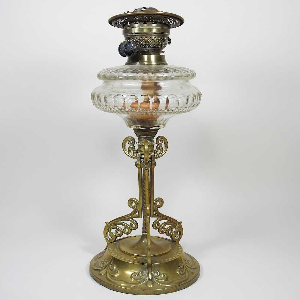 Lot 233 - An oil lamp base